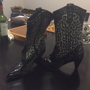 Leopard Print Boots